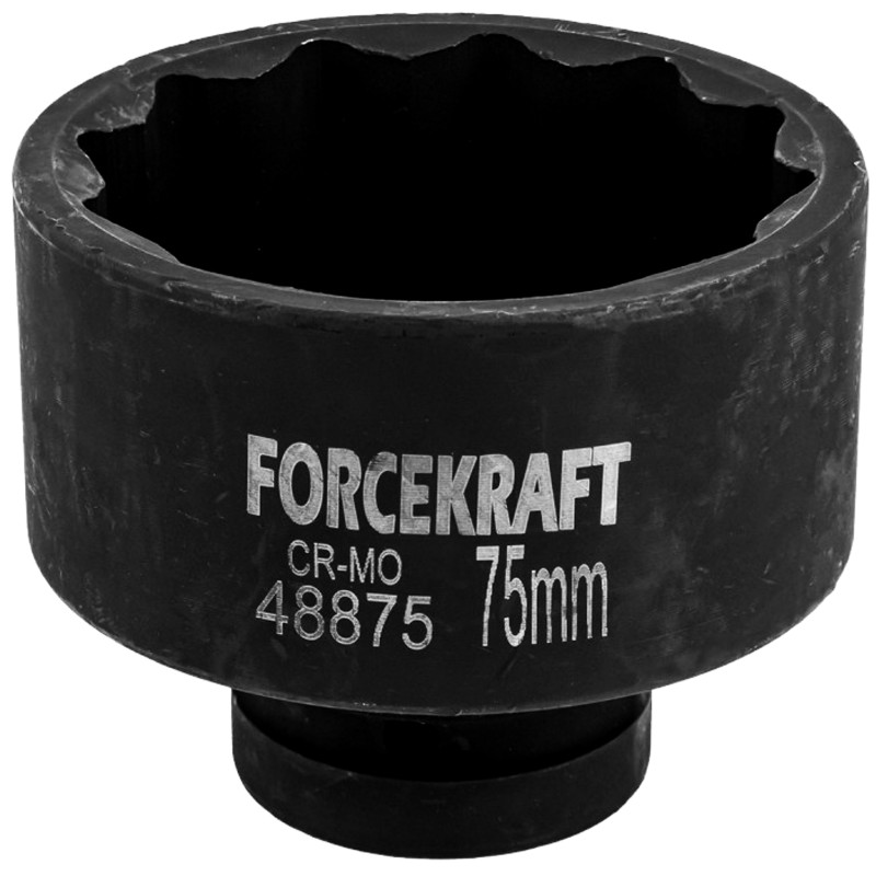 FORCEKRAFT Nasadka udarowa 1" 75mm 12-kątna