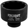 FORCEKRAFT Nasadka udarowa 1" 75mm 12-kątna
