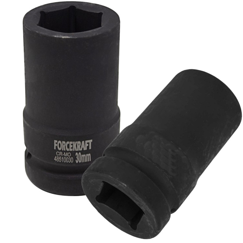 FORCEKRAFT Nasadka udarowa GŁĘBOKA 1" 30mm 6-kątna