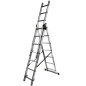 FORCEKRAFT Drabina DWUSTRONNA łączona ALUMINIOWA 3x7 stopni WYSUWANA FORCEKRAFT Drabina DWUSTRONNA łączona ALUMINIOWA 3x7 stopni WYSUWANA