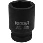 FORCEKRAFT Nasadka udarowa GŁĘBOKA Cr-Mo 1" 44mm 6-kątna FORCEKRAFT Nasadka udarowa GŁĘBOKA Cr-Mo 1" 44mm 6-kątna