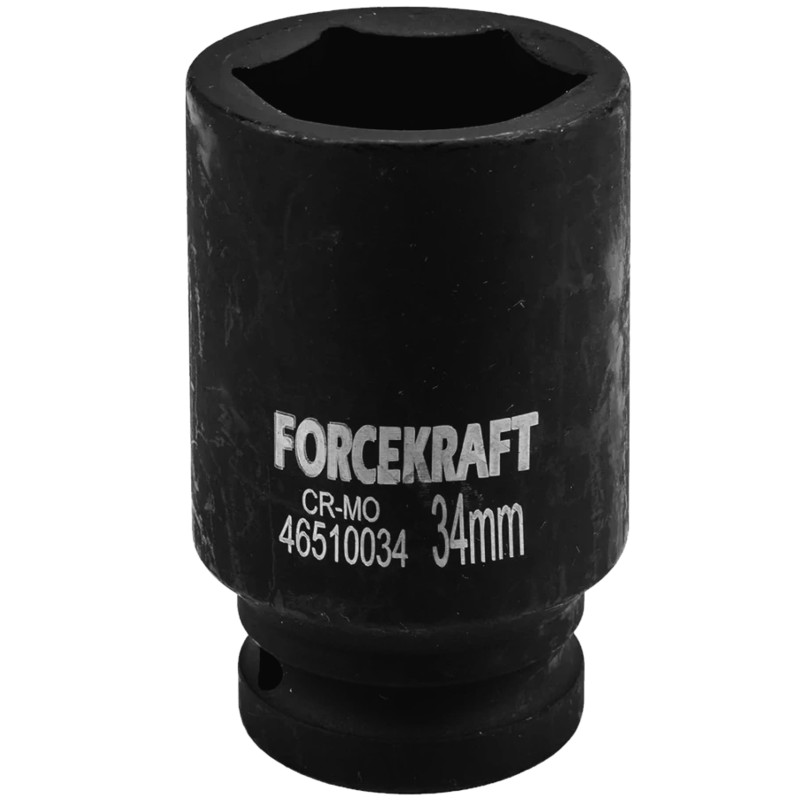 FORCEKRAFT Nasadka udarowa GŁĘBOKA 3/4'' 34 mm 6-kątna