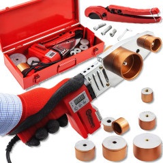 FORCEKRAFT Zgrzewarka do RUR PCV 1000W 6 NASADEK w ZESTAWIE + walizka