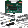 Zestaw kluczy nasadowych nasadek 1/4" PZ PH TORX 46 el. Rockforce
