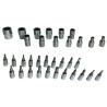 Zestaw kluczy nasadowych nasadek 1/4" PZ PH TORX 46 el. Rockforce