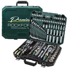 ROCKFORCE Zestaw narzędzi Premium Xi-on 216 elementów 3/8" 1/2" 4-32 mm