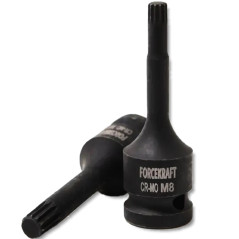 FORCEKRAFT Nasadka UDAROWA głowica bit SPLINE M8 1/2" STAL CR-Mo