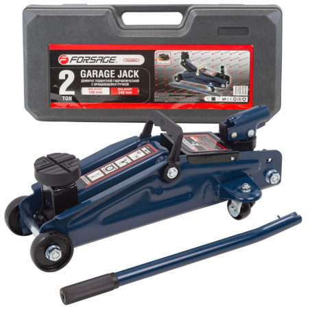 OUTLET FORSAGE Podnośnik hydrauliczny lewarek 2T żaba walizka + guma