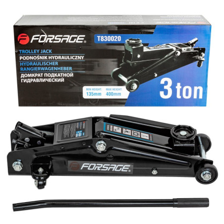 OUTLET FORSAGE Podnośnik SAMOCHODOWY hydrauliczny ŻABA lewarek 3 TONY