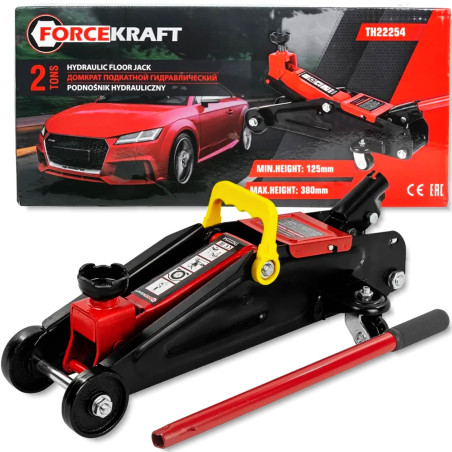 OUTLET FORCEKRAFT PODNOŚNIK samochodowy HYDRAULICZNY lewarek ŻABA 2T