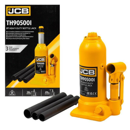 OUTLET JCB Podnośnik hydrauliczny SŁUPKOWY butelkowy 5000kg 5 TON