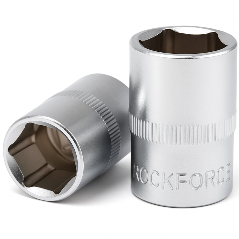 ROCKFORCE Nasadka 6-kątna 1/2" 19mm Cr-V ROCKFORCE Nasadka 6-kątna 1/2" 19mm Cr-V