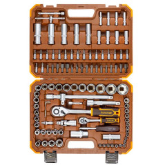 FORSTIME Zestaw narzędzi DUŻY 108 ELEMENTÓW 1/4" 1/2" 6-kątnych 4-32mm