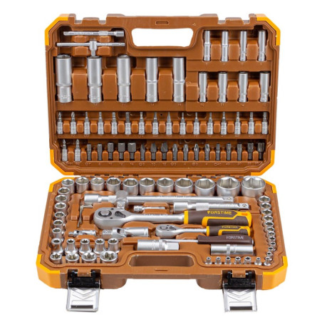 FORSTIME Zestaw narzędzi DUŻY 108 ELEMENTÓW 1/4" 1/2" 6-kątnych 4-32mm