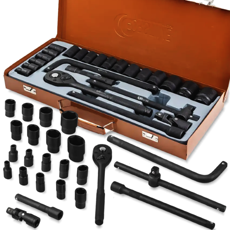 FORSTIME Zestaw narzędzi 1/2" 6-kątnych 8-32mm 24 ELEMENTY + WALIZKA FORSTIME Zestaw narzędzi 1/2" 6-kątnych 8-32mm 24 ELEMENTY + WALIZKA