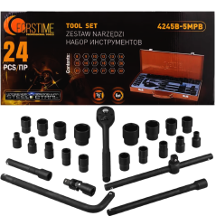 FORSTIME Zestaw narzędzi 1/2" 6-kątnych 8-32mm 24 ELEMENTY + WALIZKA