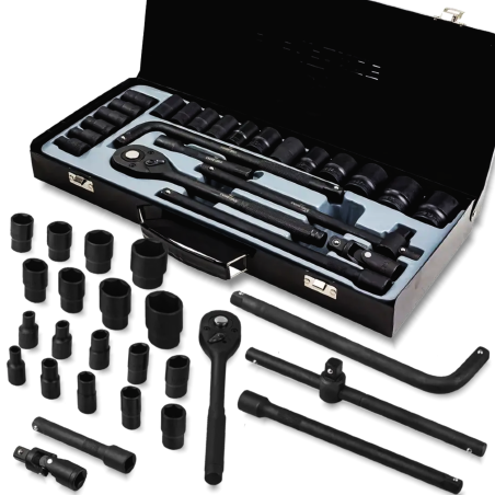 EVERFORCE Zestaw narzędzi 1/2" 6-kątnych 8-32mm 24 ELEMENTY + WALIZKA