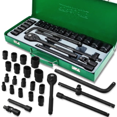 FORSLAND Zestaw narzędzi 1/2" 6-kątnych 8-32mm 24 ELEMENTY + WALIZKA
