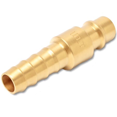 PARTNER Króciec PNEUMATYCZNY mosiężny GWINT zewnętrzny 1/4" jodełka 10mm