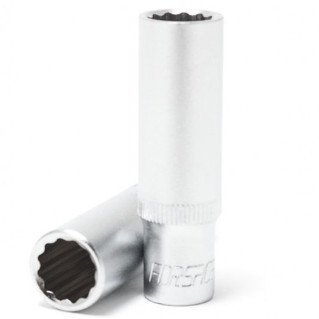 FORSAGE Nasadka DŁUGA 8mm 12-kątna 1/4" CrV Klucz NASADOWY