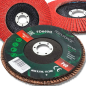 ROCKFORCE Tarcza SZLIFIERSKA do SZLIFOWANIA listkowa LAMELKOWA 150x22.2 P60 ROCKFORCE Tarcza SZLIFIERSKA do SZLIFOWANIA listkowa LAMELKOWA 150x22.2 P60