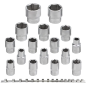 ROCKFORCE Zestaw NASADEK 1/2" 6-kątnych 16 ELEMENTÓW na listwie Cr-V ROCKFORCE Zestaw NASADEK 1/2" 6-kątnych 16 ELEMENTÓW na listwie Cr-V