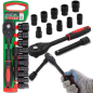 ROCKFORCE Zestaw NASADEK 1/2" 12 ELEMENTÓW z GRZECHOTKĄ i PRZEDŁUŻKĄ ROCKFORCE Zestaw NASADEK 1/2" 12 ELEMENTÓW z GRZECHOTKĄ i PRZEDŁUŻKĄ