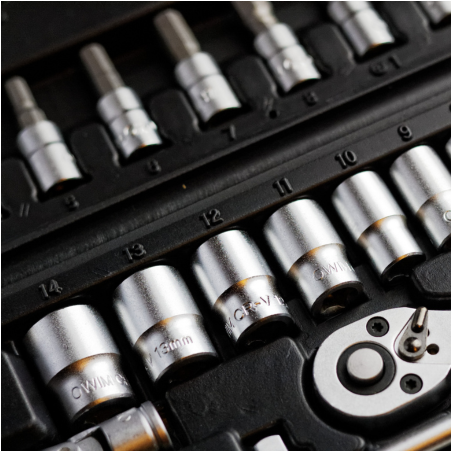 FORSAGE Zestaw NASADEK 1/2" 12 ELEMENTÓW z GRZECHOTKĄ i PRZEDŁUŻKĄ 10-24mm