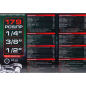 ROCKFORCE Zestaw NARZĘDZI 6-kątnych 179 elementów NASADKI 1/4" 3/8" 1/2" ROCKFORCE Zestaw NARZĘDZI 6-kątnych 179 elementów NASADKI 1/4" 3/8" 1/2"