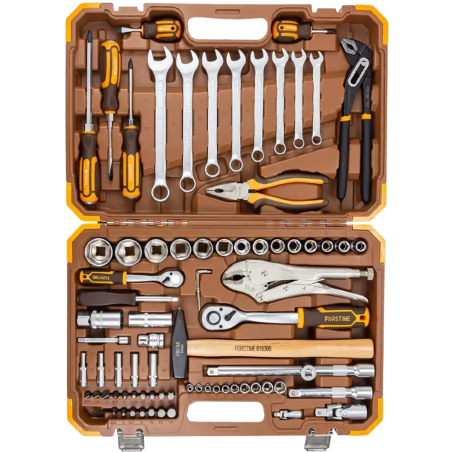 FORSTIME Zestaw narzędzi DUŻY 78 ELEMENTÓW 1/4" 1/2" 6-kątnych 4-32mm