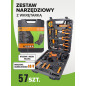 ISMA Zestaw NARZĘDZIOWY z WKRĘTARKĄ akumulatorową 57 elementów + WALIZKA ISMA Zestaw NARZĘDZIOWY z WKRĘTARKĄ akumulatorową 57 elementów + WALIZKA