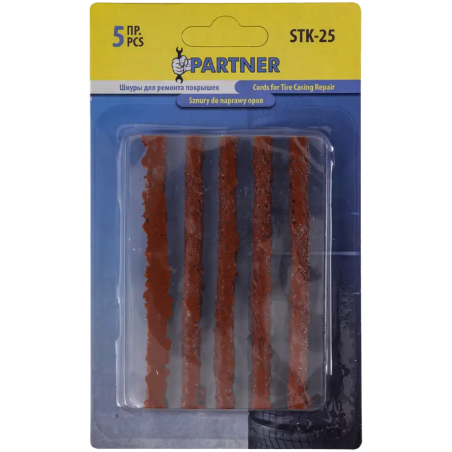 PARTNER Sznury do naprawy KÓŁ opon 10cm x 5 SZTUK zestaw NAPRAWCZY