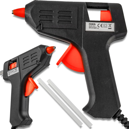 ISMA Pistolet do KLEJU na GORĄCO do klejenia KLEJARKA mocny 80 °C