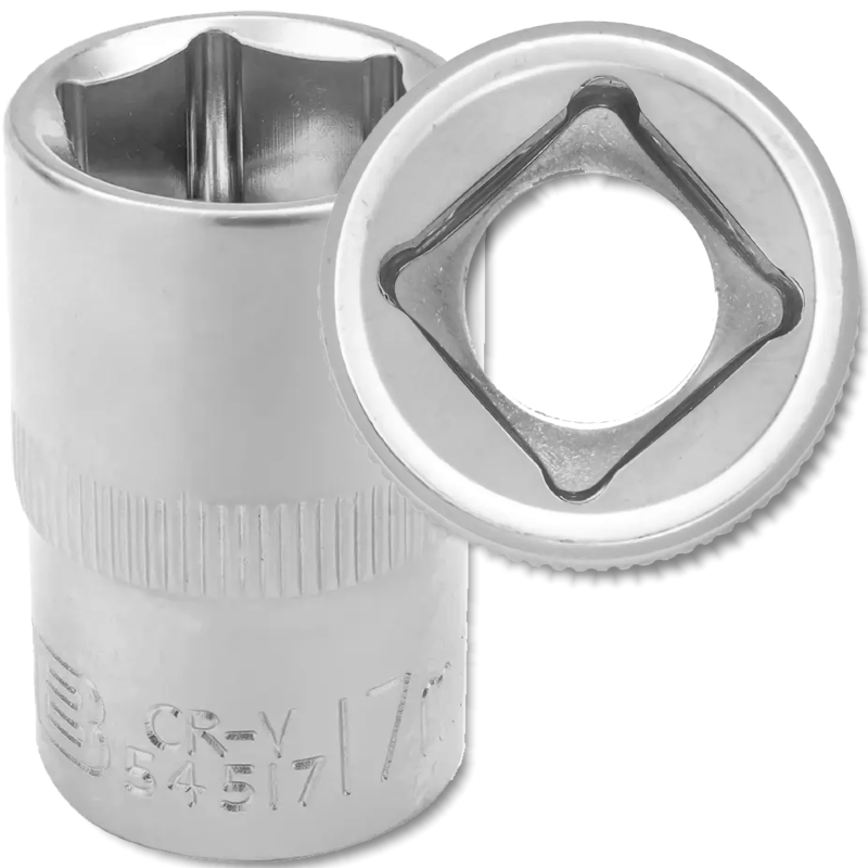 JCB Nasadka 1/2" 17mm 6-kątna Cr-V JCB Nasadka 1/2" 17mm 6-kątna Cr-V