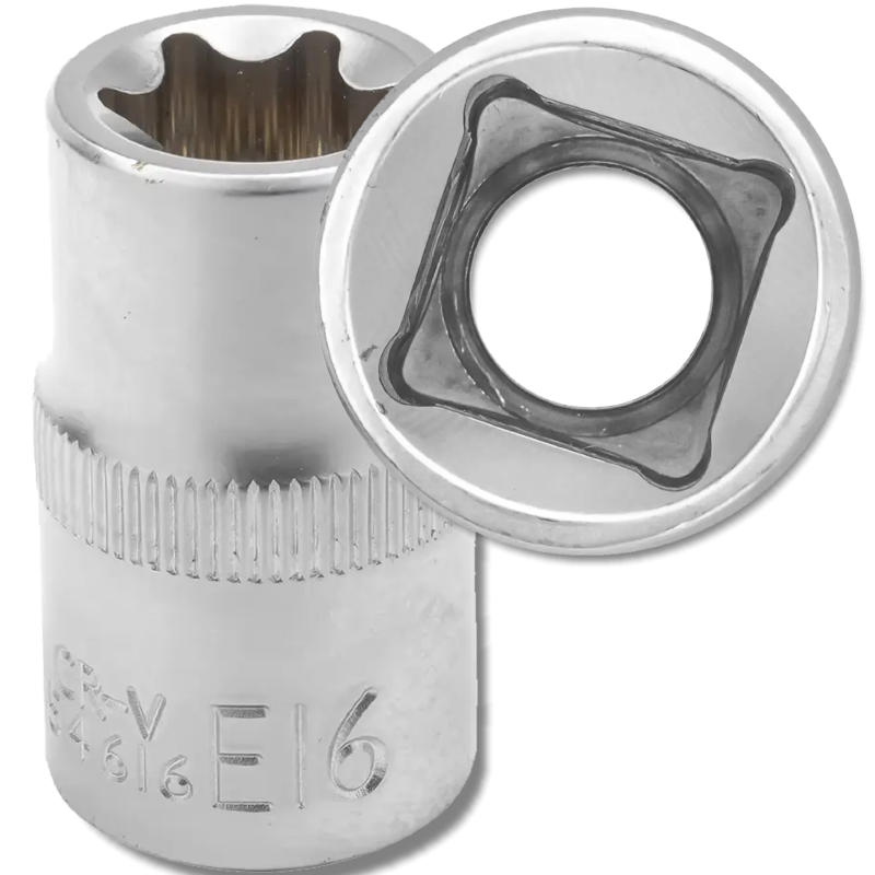 JCB Nasadka TORX 1/2" Cr-V E16 KLUCZ nasadowy JCB Nasadka TORX 1/2" Cr-V E16 KLUCZ nasadowy