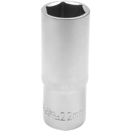 JCB Nasadka GŁĘBOKA 1/2" 22mm 6-kątna Cr-V klucz NASADOWY