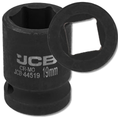 JCB Nasadka udarowa 1/2" 19mm 6-kątna Cr-Mo KLUCZ nasadowy