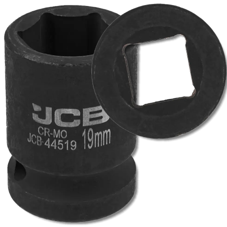 JCB Nasadka udarowa 1/2" 19mm 6-kątna Cr-Mo KLUCZ nasadowy
