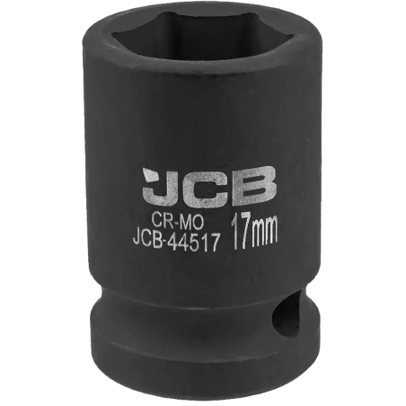 JCB Nasadka udarowa 1/2" 17mm 6-kątna Cr-Mo KLUCZ nasadowy