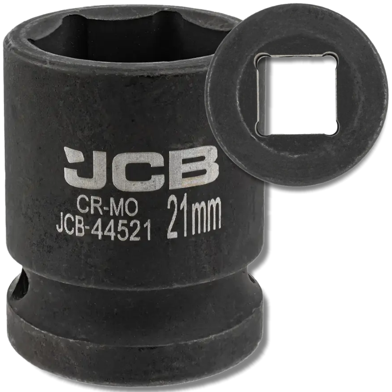 JCB Nasadka udarowa 1/2" 21mm 6-kątna Cr-Mo KLUCZ nasadowy JCB Nasadka udarowa 1/2" 21mm 6-kątna Cr-Mo KLUCZ nasadowy