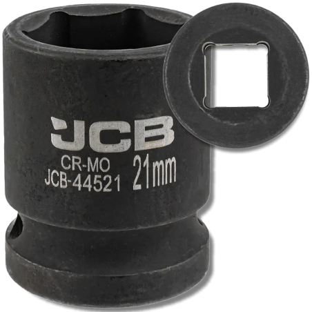 JCB Nasadka udarowa 1/2" 21mm 6-kątna Cr-Mo KLUCZ nasadowy