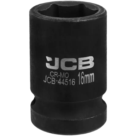 JCB Nasadka udarowa 1/2" 16mm 6-kątna Cr-Mo KLUCZ nasadowy