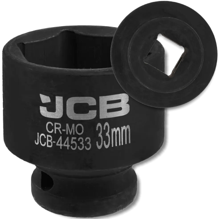 JCB Nasadka udarowa 1/2" 33mm 6-kątna Cr-Mo KLUCZ nasadowy