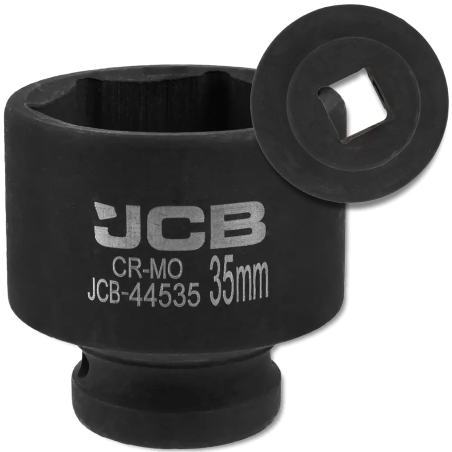 JCB Nasadka udarowa 1/2" 35mm 6-kątna Cr-Mo KLUCZ nasadowy