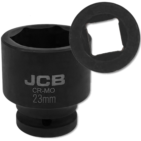 JCB Nasadka udarowa 3/4" 23mm 6-kątna Cr-Mo KLUCZ nasadowy