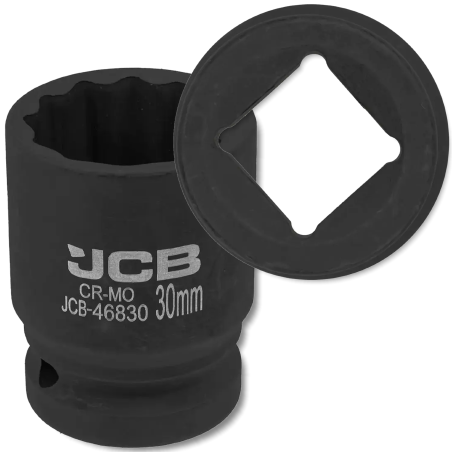 JCB Nasadka udarowa 3/4" 30mm 12-kątna Cr-Mo KLUCZ nasadowy