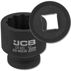 JCB Nasadka udarowa 3/4" 36mm 12-kątna Cr-Mo KLUCZ nasadowy