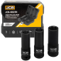 JCB Zestaw NASADEK udarowych CIENKOŚCIENNYCH 1/2" Cr-Mo 6-kątnych 3 ELEMENT