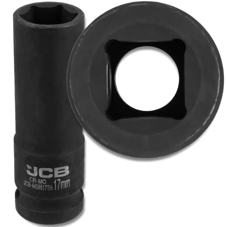 JCB NASADKA udarowa GŁĘBOKA cienkościenna 1/2" Cr-Mo 6-kątnych 17mm