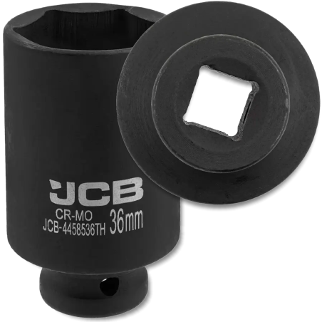 JCB NASADKA udarowa GŁĘBOKA cienkościenna 1/2" Cr-Mo 6-kątnych 36mm